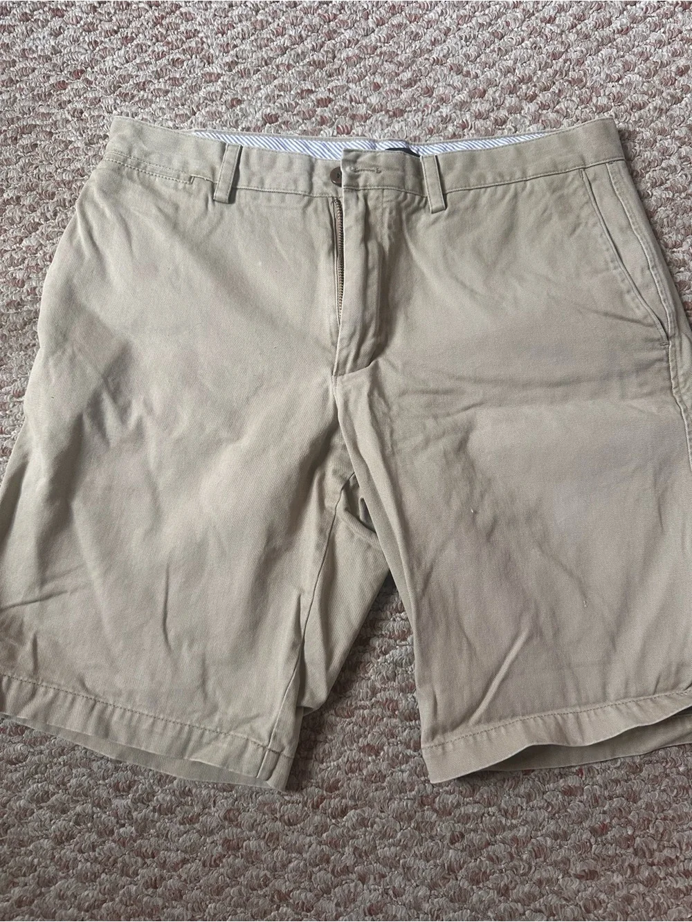 Banana Republic Flat-Front Khaki Shorts